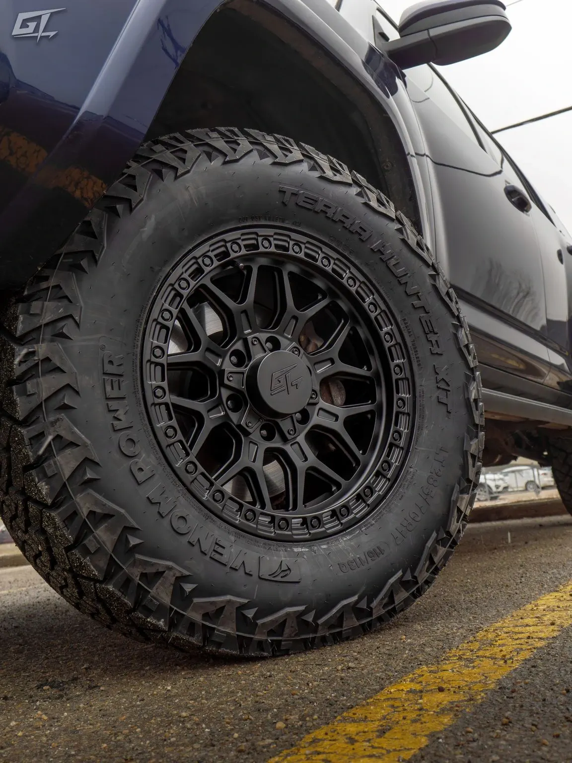 GT Off-Road Revolt in Matte Black on a Toyota 4Runner