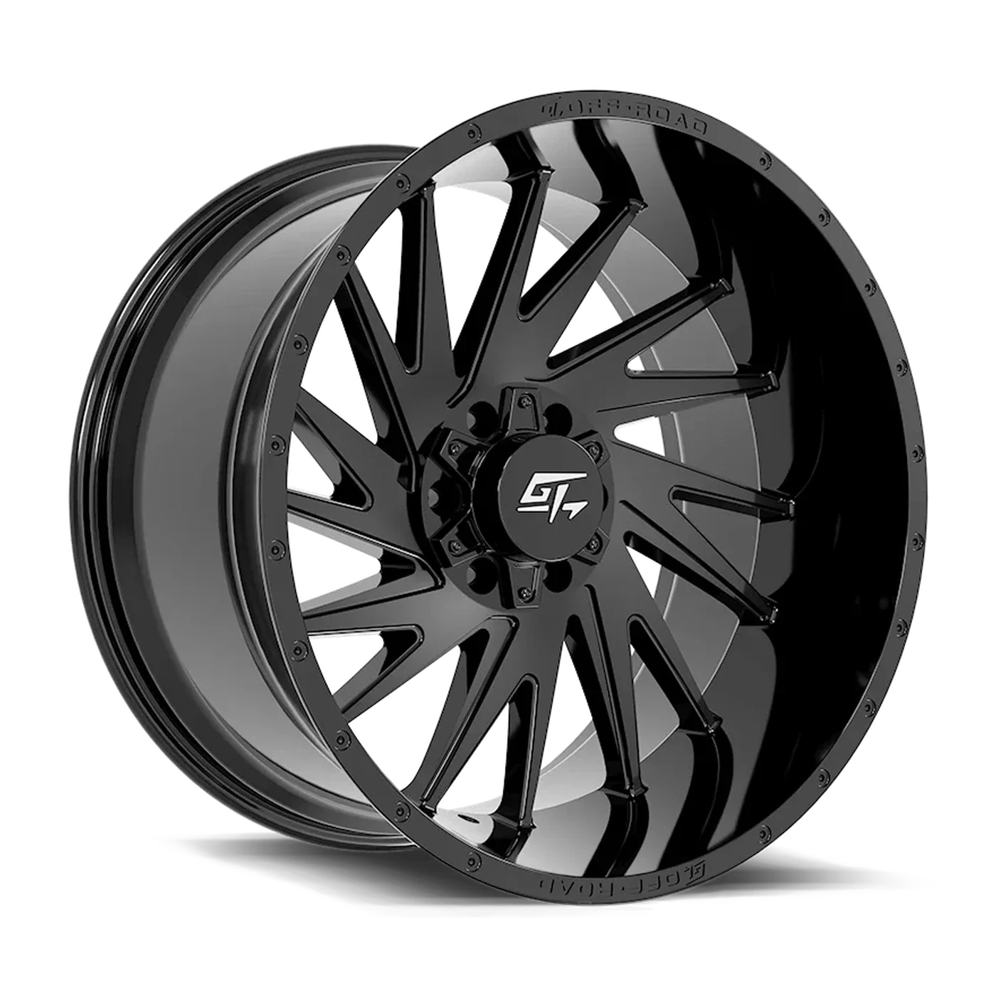 GT Off-Road Tomahawk wheel in Gloss Black